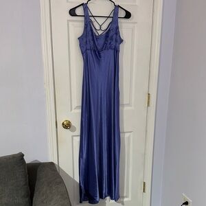 Zum Zum by Niki Livas Purple Blue Chemise Dress Medium (11-12)